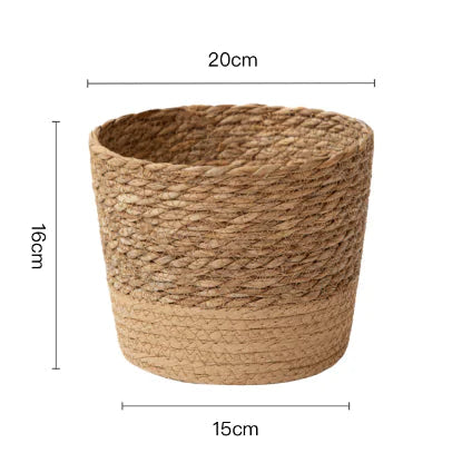 Vintage Handmade Wicker Flower Vase Moderne Vases
