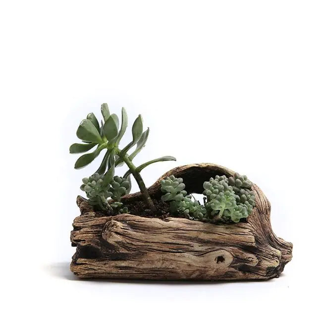 Tree-Shaped Resin Succulent Planter Moderne Vases