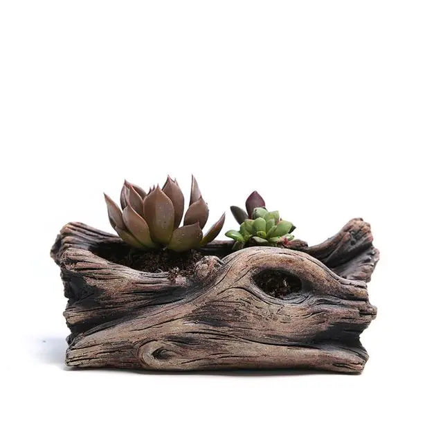 Tree-Shaped Resin Succulent Planter Moderne Vases