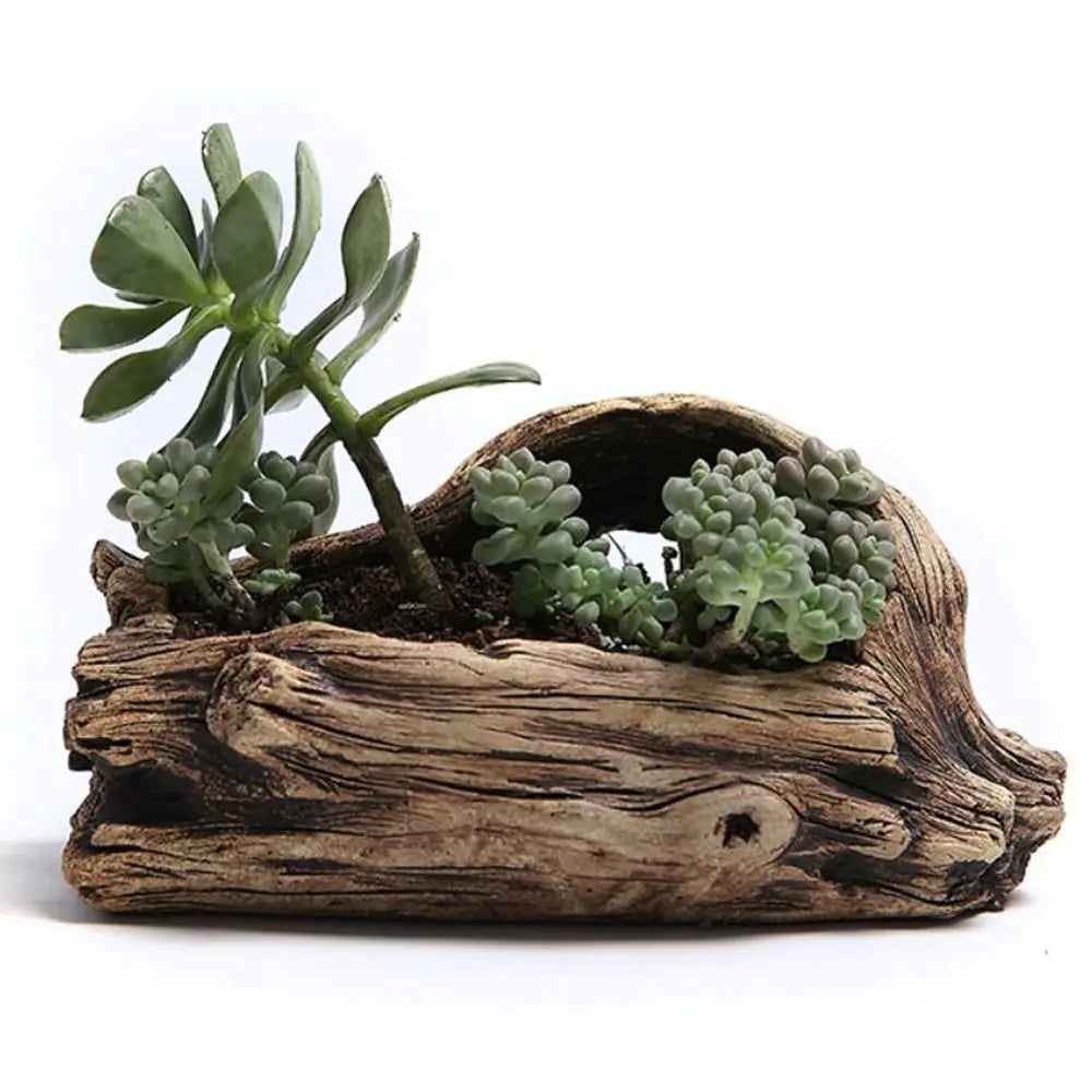 Tree-Shaped Resin Succulent Planter Moderne Vases