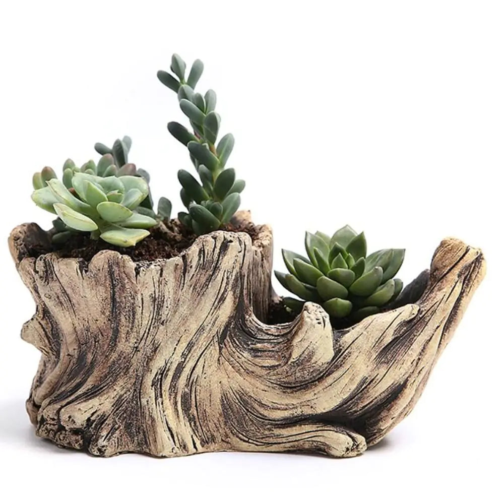 Tree-Shaped Resin Succulent Planter Moderne Vases