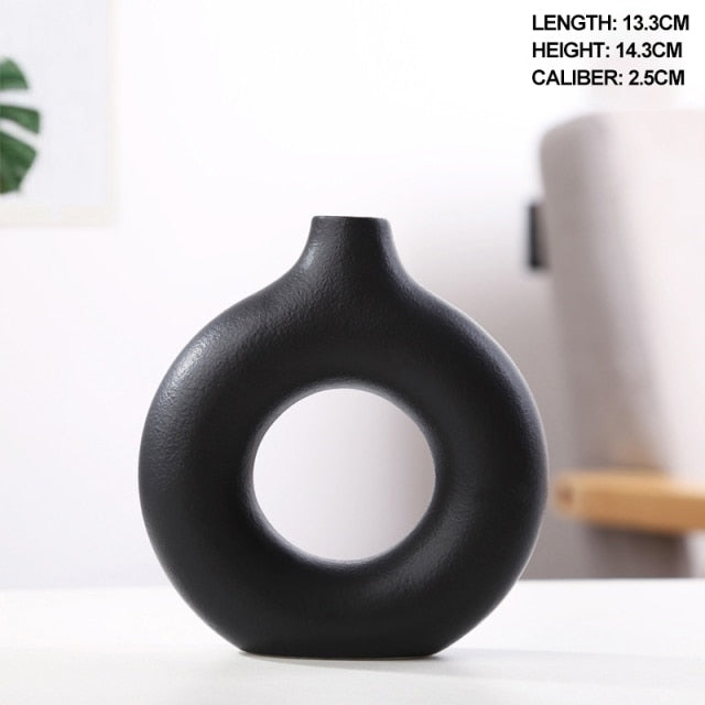 Nordic Ceramic Circular Vases Moderne Vases