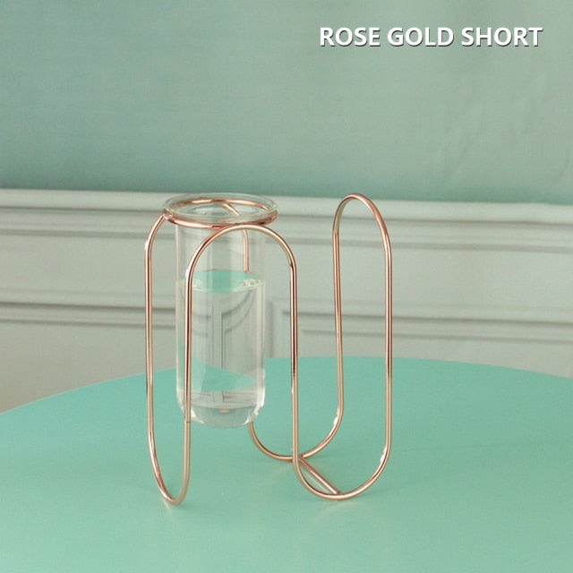 Creative Glass and Iron Vases Moderne Vases
