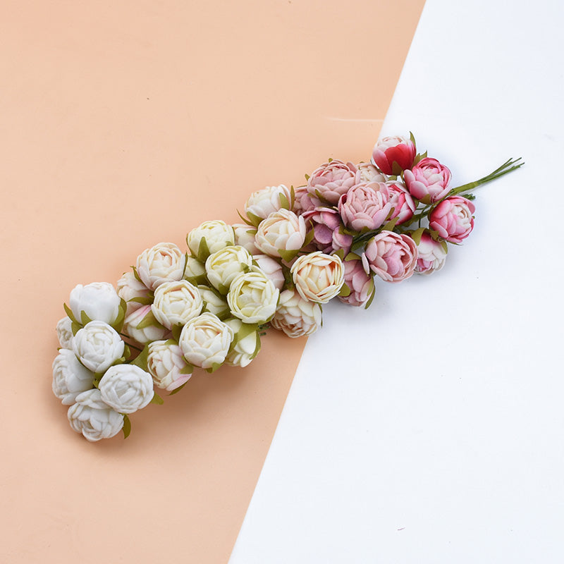 Silk Tea Buds Roses Moderne Vases