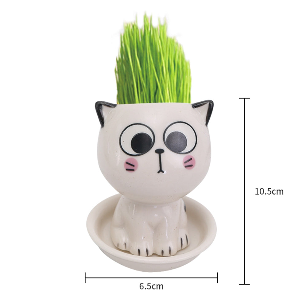 Japanese Cartoon Cat Ceramic Plant Pot Moderne Vases