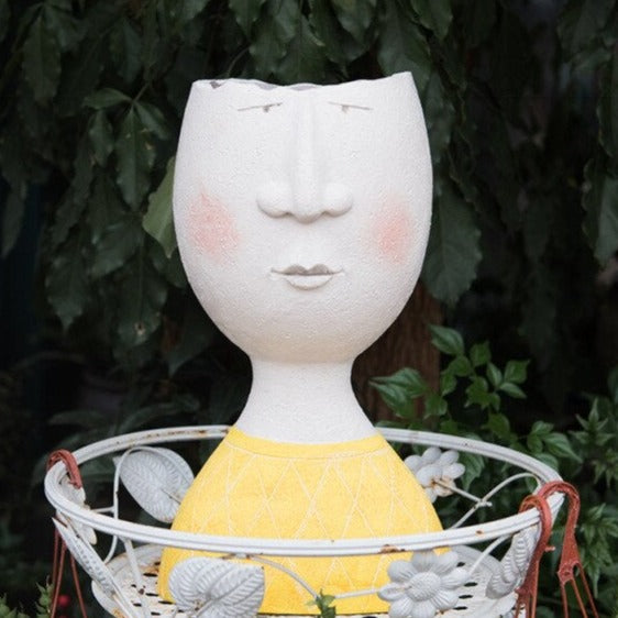 Art Portrait Flower Pot Vase Moderne Vases