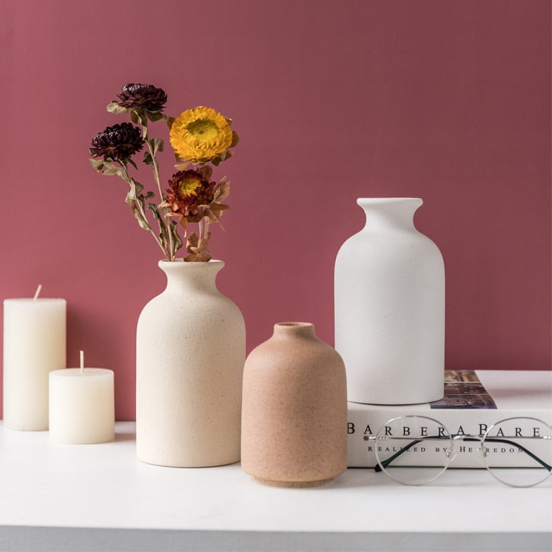 Simple Retro Frosted Vases Moderne Vases