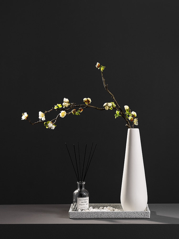 White Porcelain Flower Vases Moderne Vases