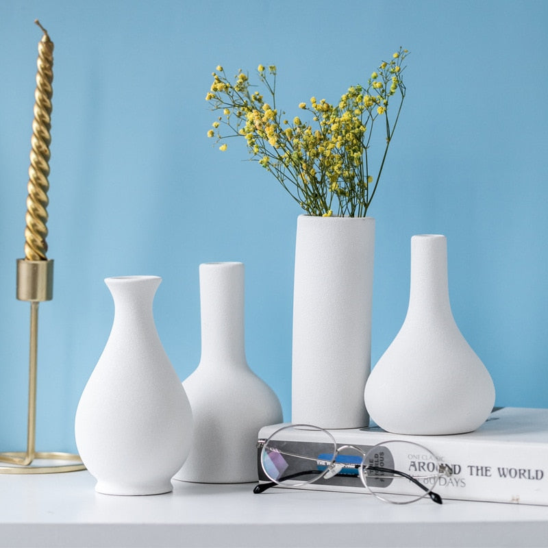 Frosted Ceramic Vases Moderne Vases
