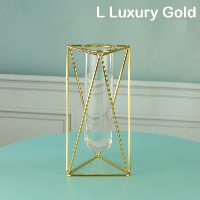 Creative Glass and Iron Vases Moderne Vases
