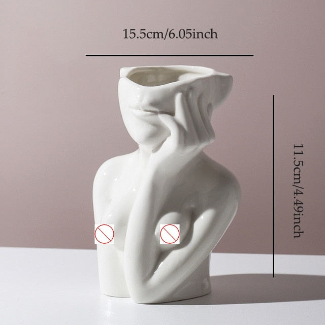 Body Art Vase Moderne Vases