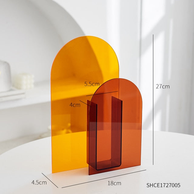 Minimalist Acrylic Vase Moderne Vases