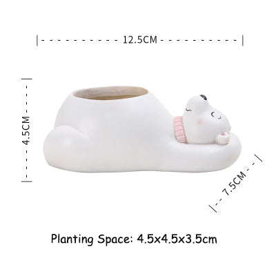 Cute Zoo Animal Plant Pots Moderne Vases