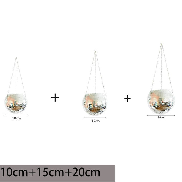 Disco Ball Hanging Vase Moderne Vases