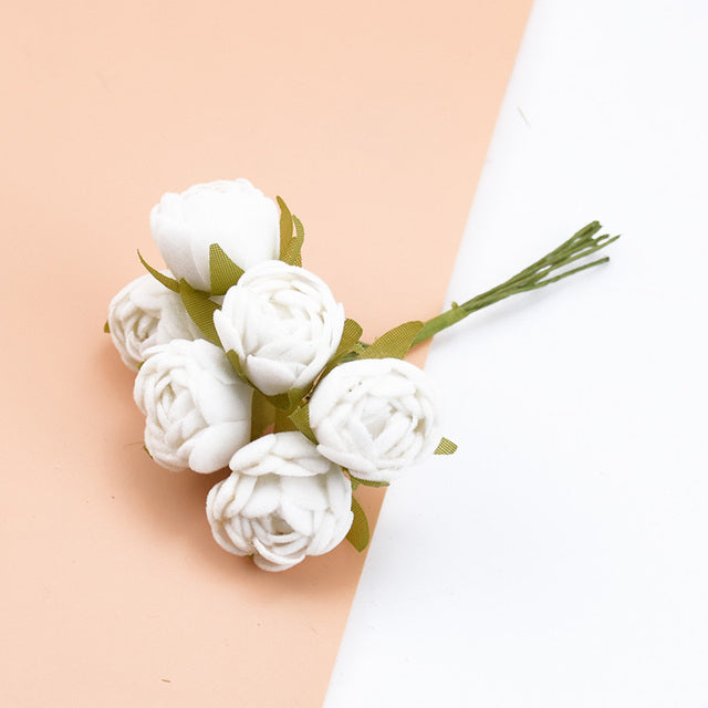 Silk Tea Buds Roses Moderne Vases