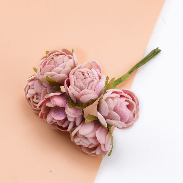 Silk Tea Buds Roses Moderne Vases