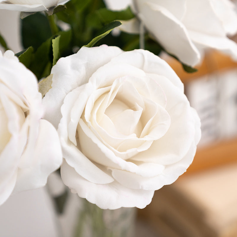 Rose Silk Flowers Moderne Vases