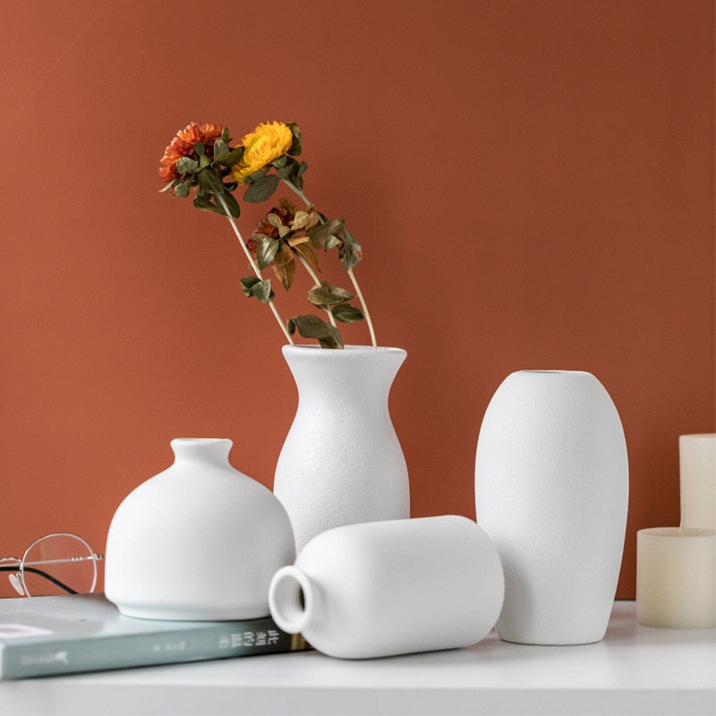 Frosted Ceramic Vases Moderne Vases