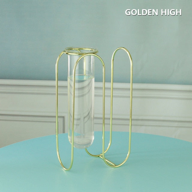 Creative Glass and Iron Vases Moderne Vases