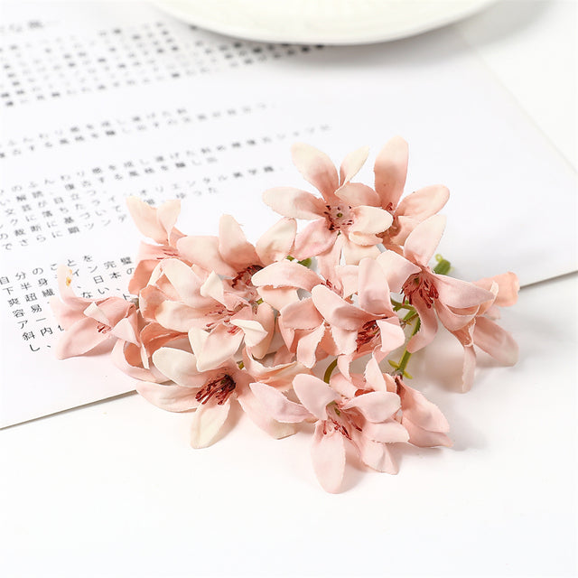 Silk Magnolia Orchids Bouquets Moderne Vases