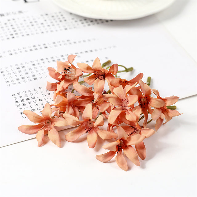 Silk Magnolia Orchids Bouquets Moderne Vases