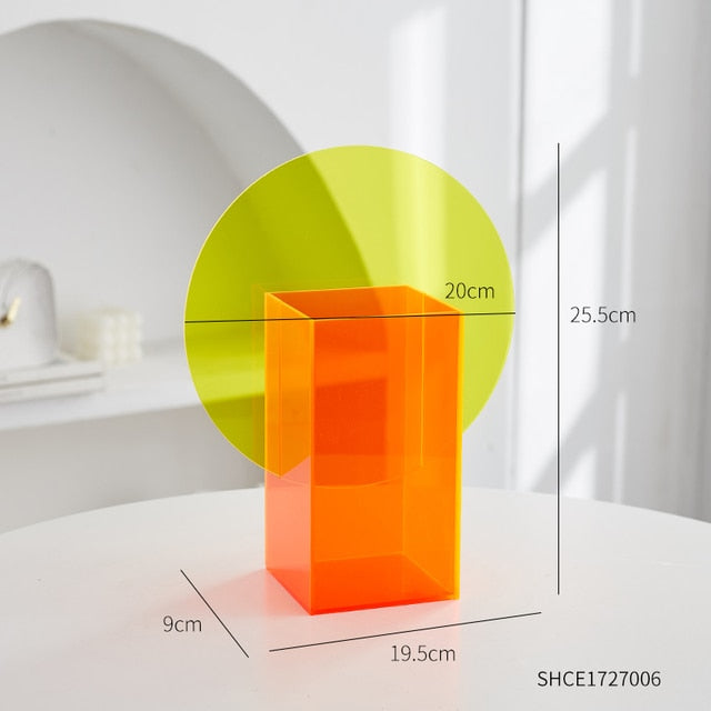 Minimalist Acrylic Vase Moderne Vases