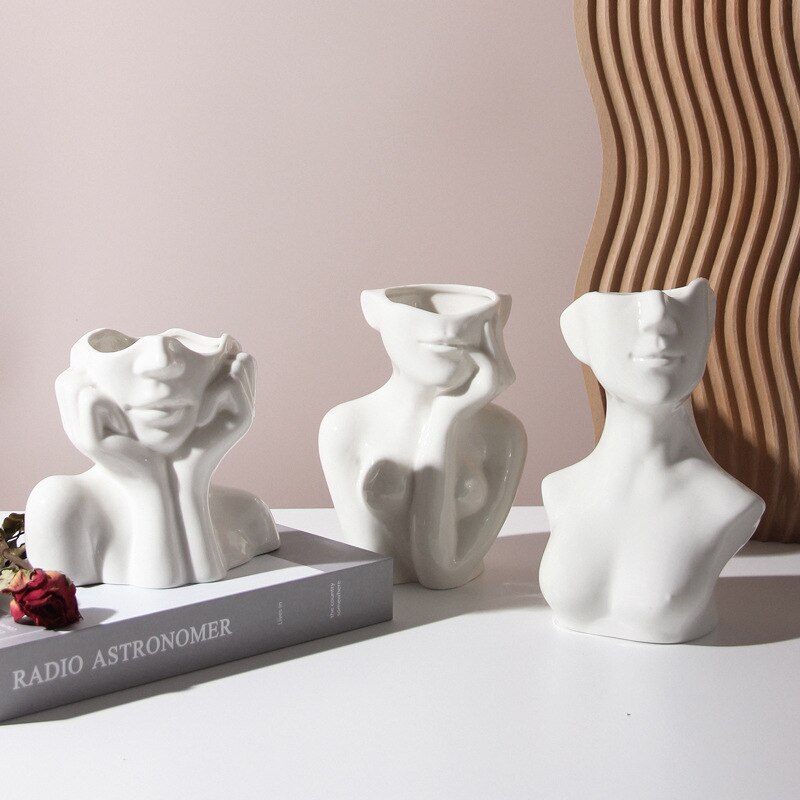 Body Shape Flower Vase Moderne Vases
