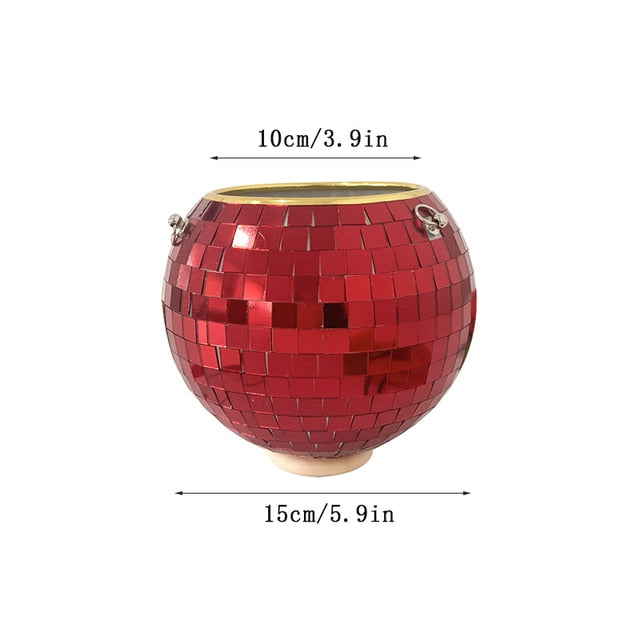 Disco Ball Hanging Vase Moderne Vases