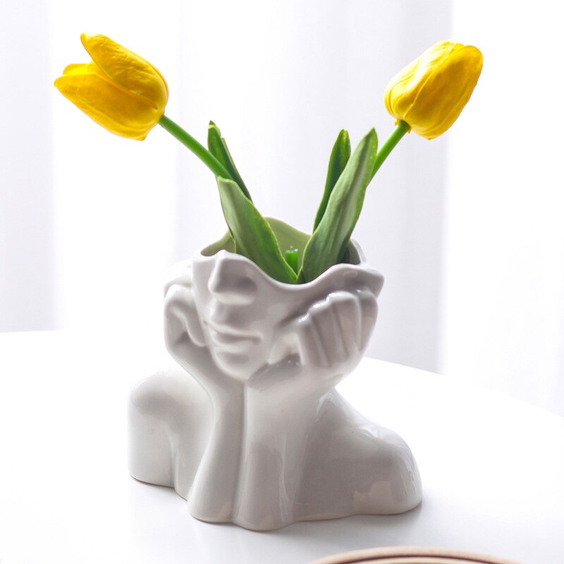 Body Shape Flower Vase Moderne Vases