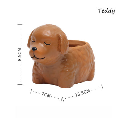 Cute Dog Plant Pots Moderne Vases