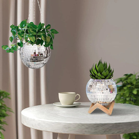 Disco Ball Hanging Vase Moderne Vases