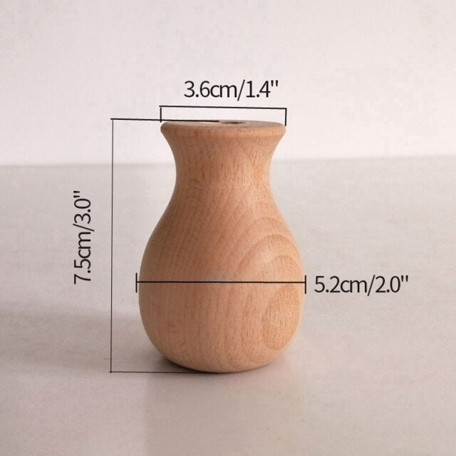 Minimalist Wooden Vases Moderne Vases