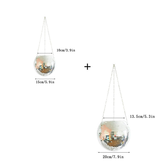 Disco Ball Hanging Vase Moderne Vases