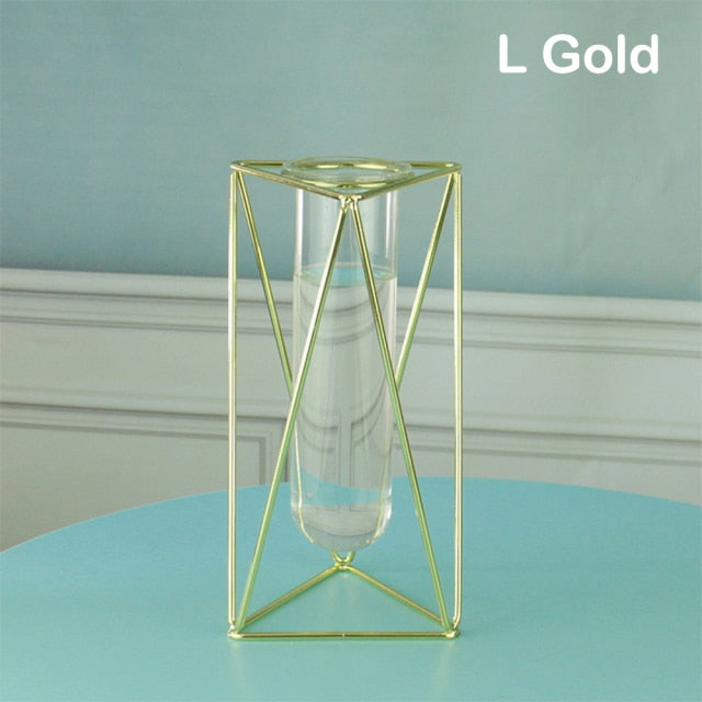 Creative Glass and Iron Vases Moderne Vases