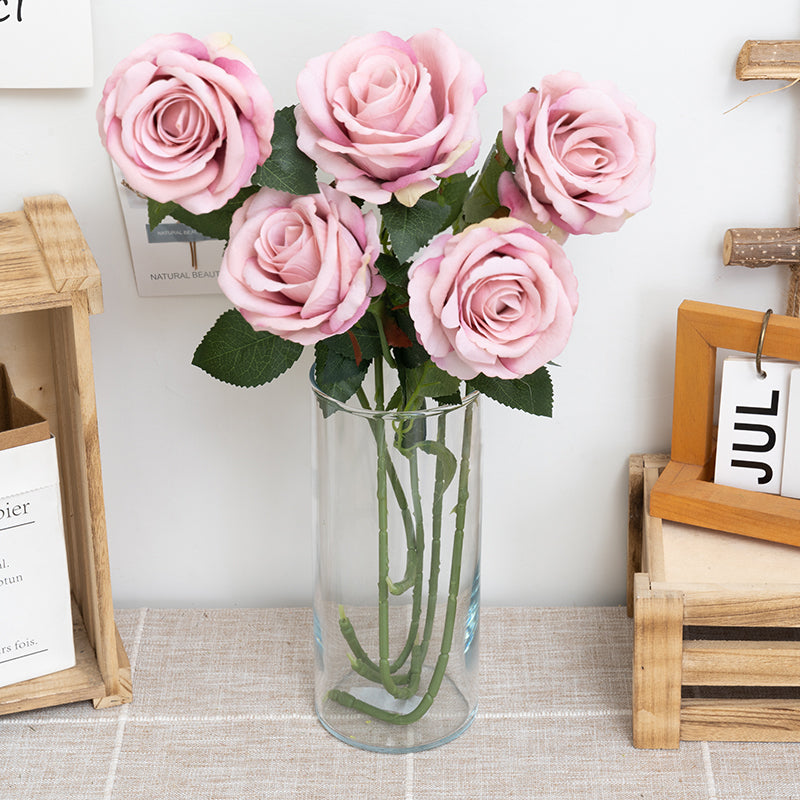 Rose Silk Flowers Moderne Vases