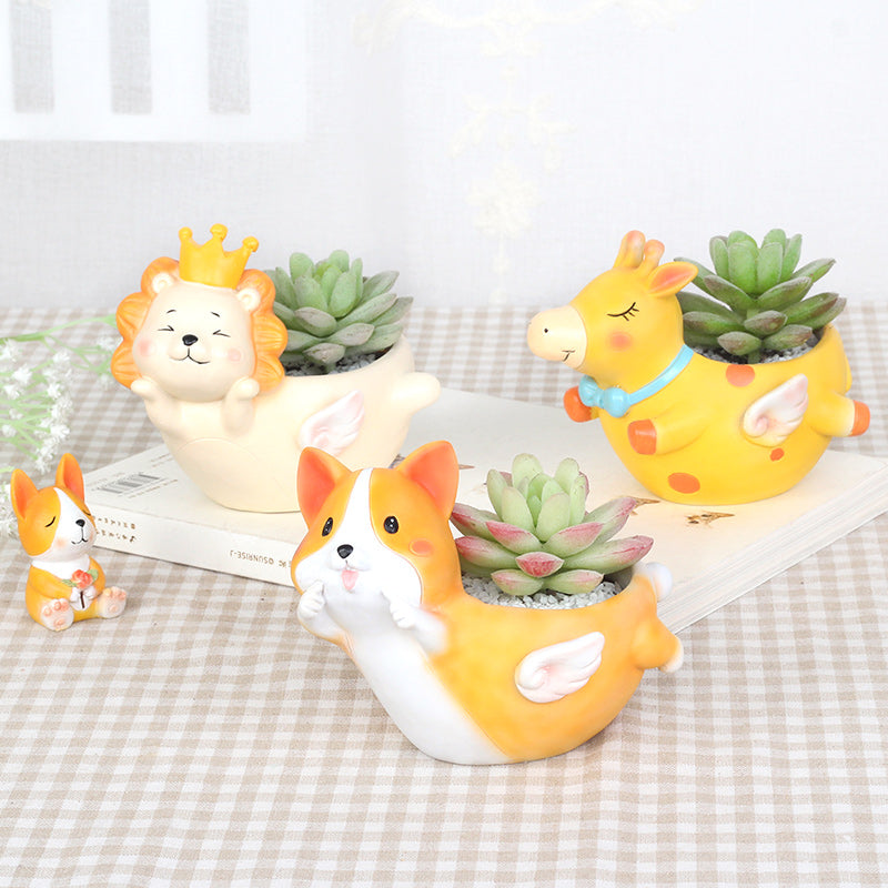 Fun Animals Plant Pots Moderne Vases