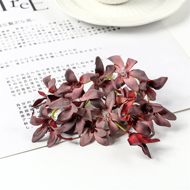 Silk Magnolia Orchids Bouquets Moderne Vases