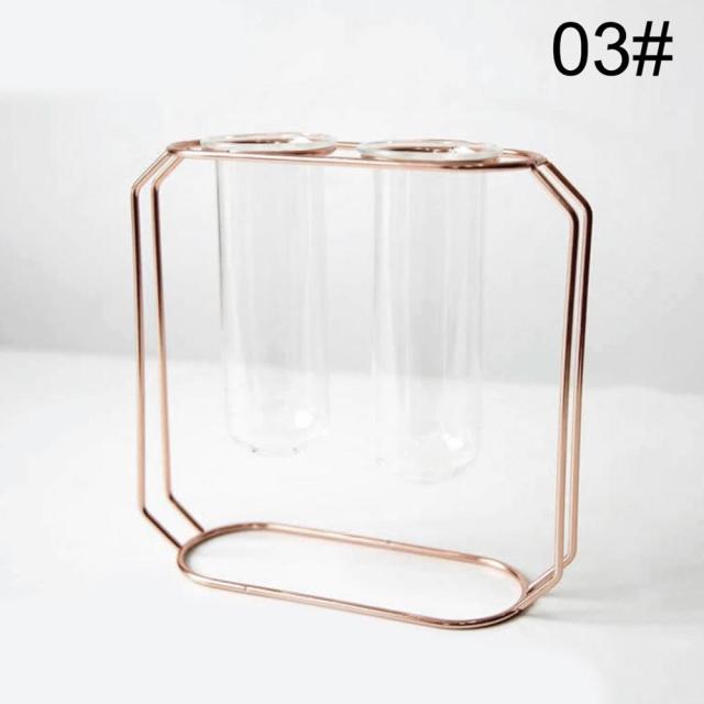 Nordic Glass and Metal Vases Moderne Vases