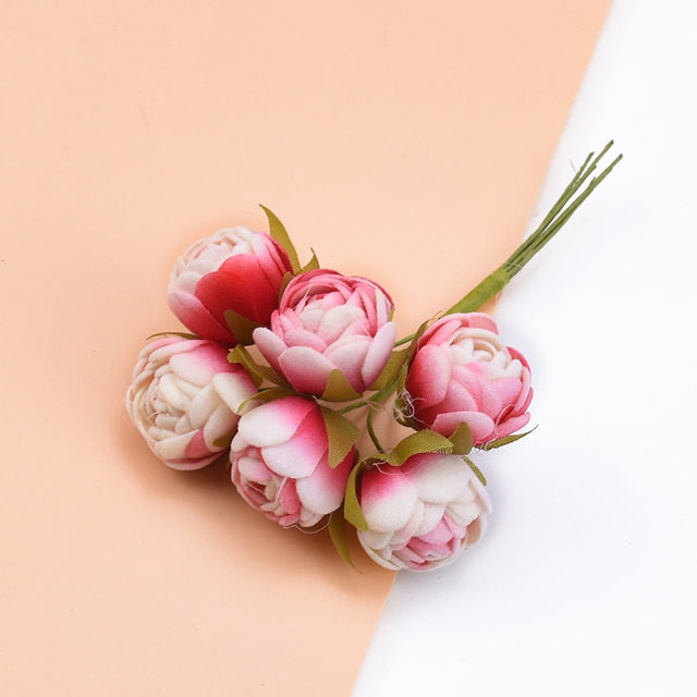Silk Tea Buds Roses Moderne Vases