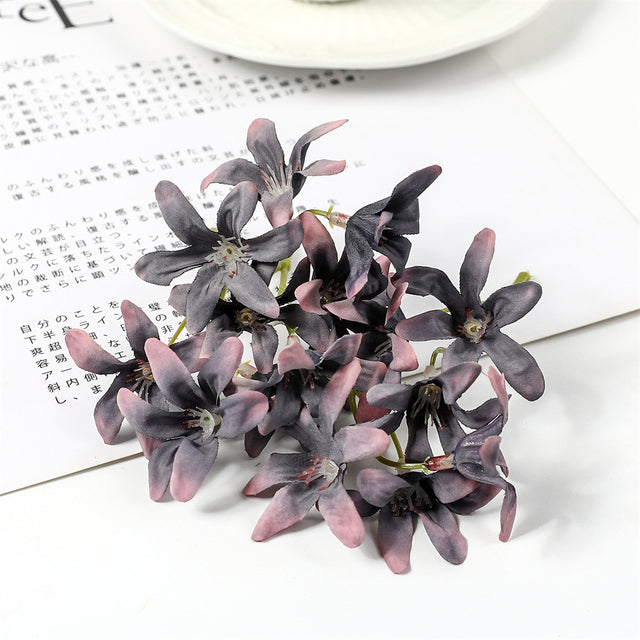 Silk Magnolia Orchids Bouquets Moderne Vases