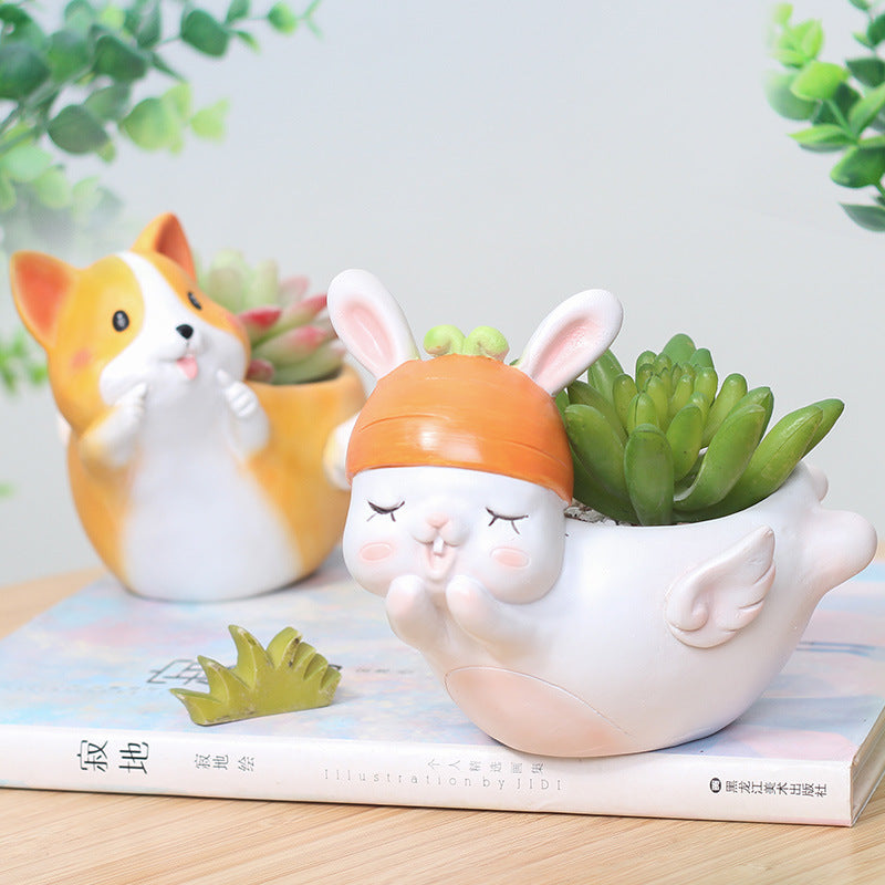 Fun Animals Plant Pots Moderne Vases