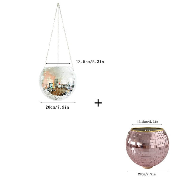 Disco Ball Hanging Vase Moderne Vases