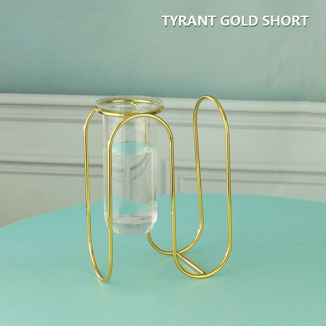 Creative Glass and Iron Vases Moderne Vases