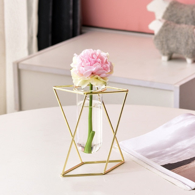 Creative Glass and Iron Vases Moderne Vases
