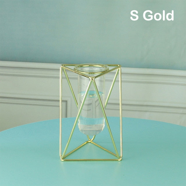 Creative Glass and Iron Vases Moderne Vases