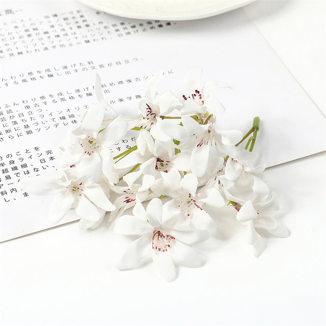 Silk Magnolia Orchids Bouquets Moderne Vases
