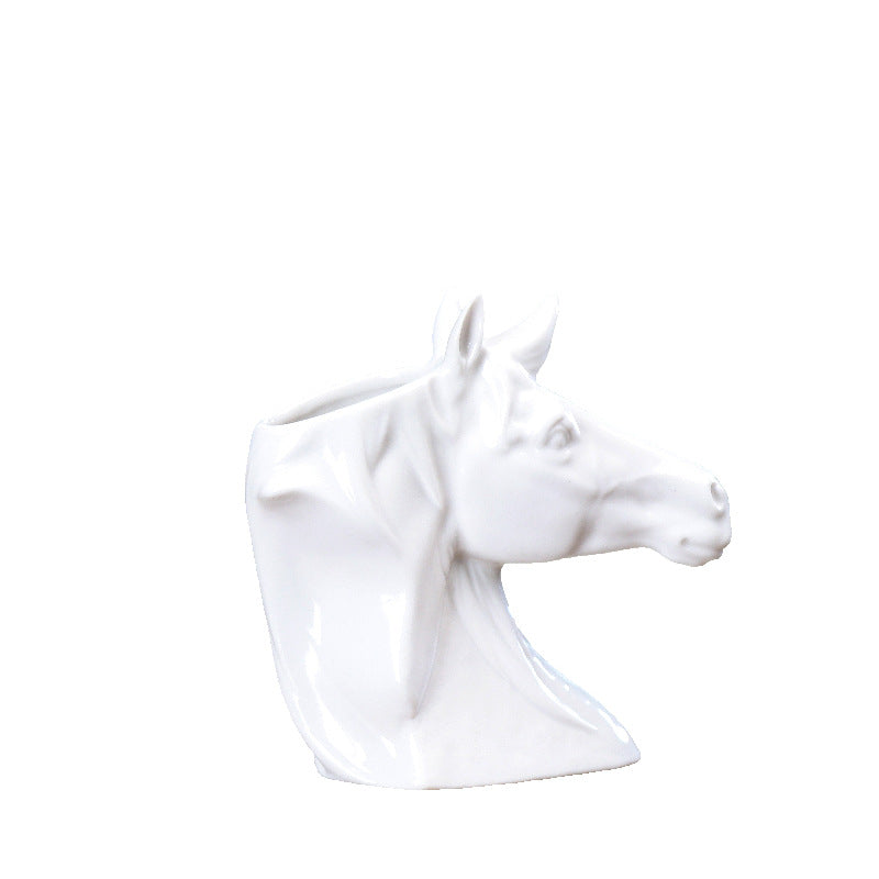 Horse and Swan Vases Moderne Vases