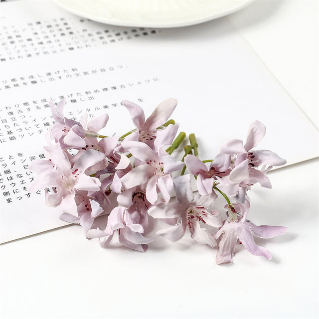 Silk Magnolia Orchids Bouquets Moderne Vases