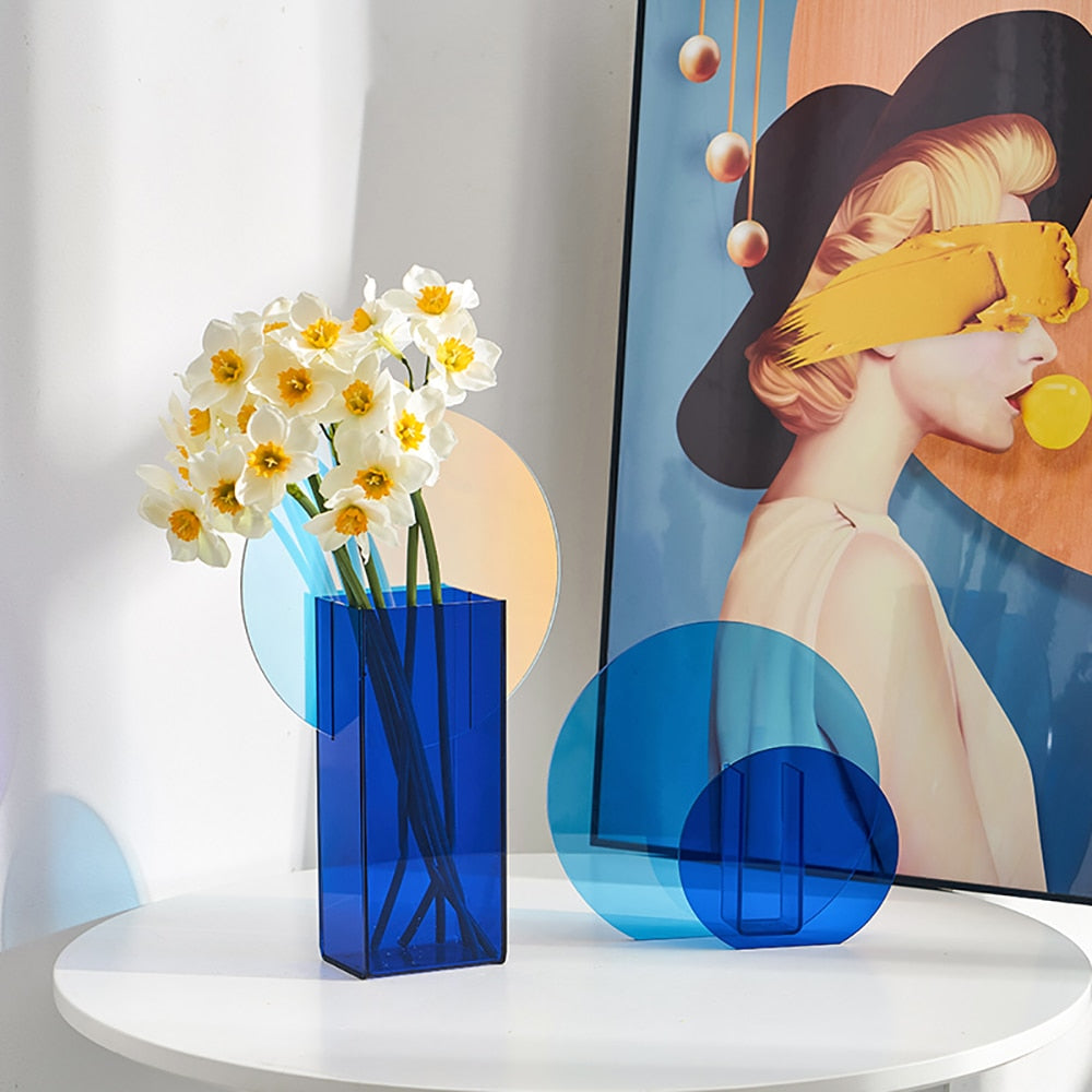 Minimalist Acrylic Vase Moderne Vases