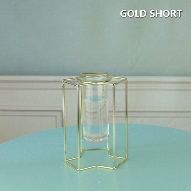 Creative Glass and Iron Vases Moderne Vases